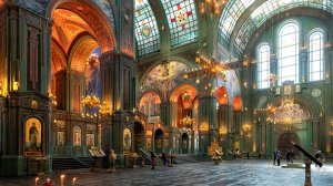 Цветные витражи в каждом соборе без химической промышленности. Откуда красители и стекло ?