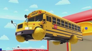 Детская акула песня - Колеса на автобусе - Мультфильм Тачки Футбол - Детские песни