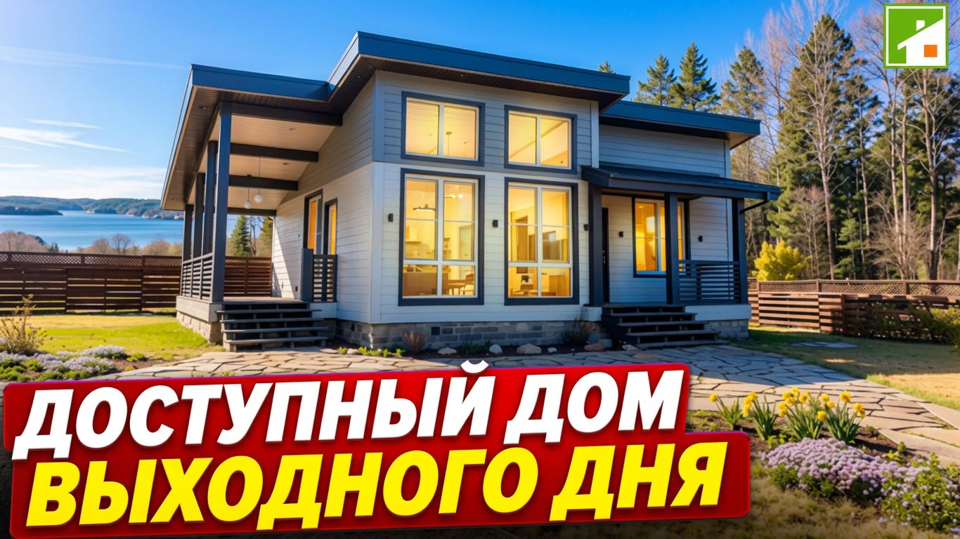 Обзор небольшого дома с баней, доступного каждому для начала загородной жизни.