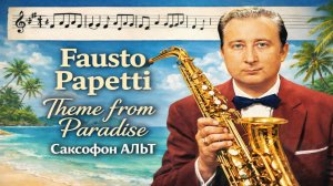 🎷 Sax Alto — Theme from Paradise (Fausto Papetti) | Видеоминус