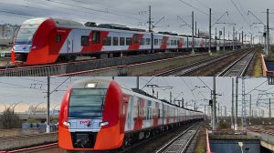 ЭС2Г 123 Калище - Санкт-Петербург и ЭС2Г 237 Санкт-Петербург - Луга, на пл. Ленинский проспект