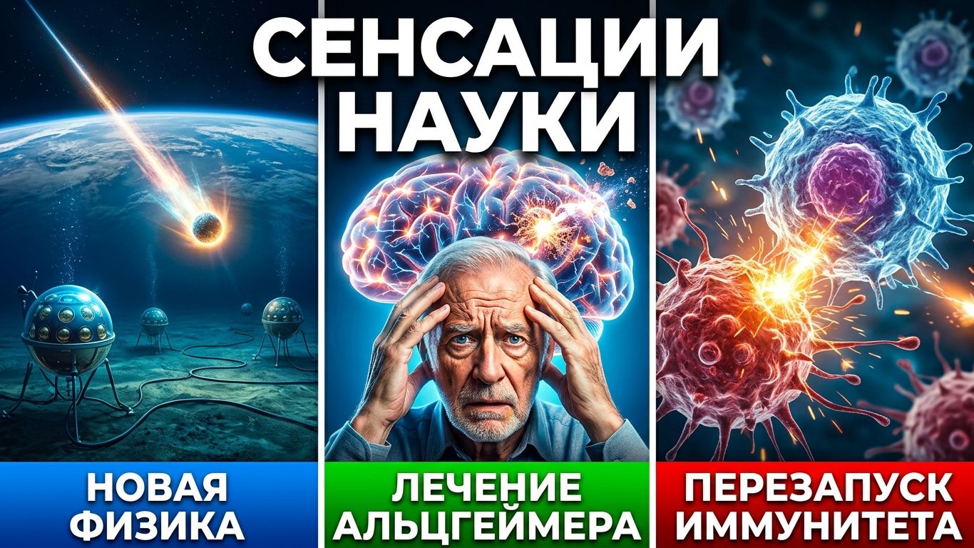 Сенсации науки: сигнал новой физики, лечение Альцгеймера и перезапуск иммунитета