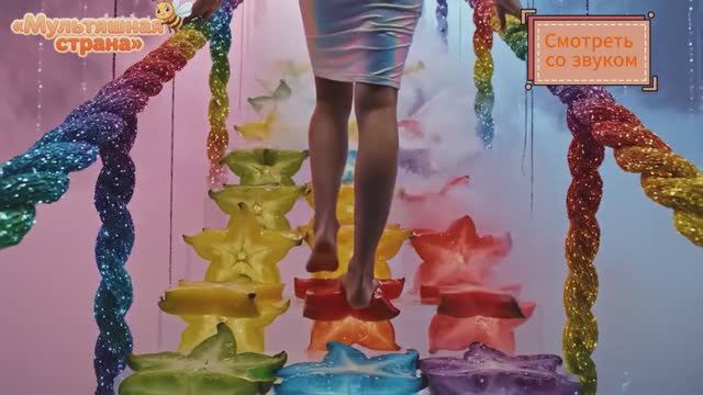 Очень красочные АСМР лестницы. ИИ - анимация.