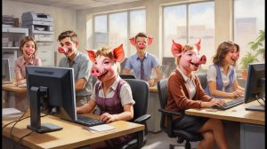 Хрюшки весёлые и не очень, но хрюкают одинаково.