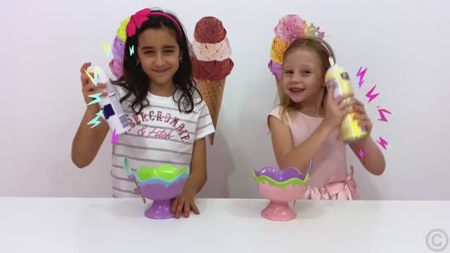 Nastya learns to joke with dad