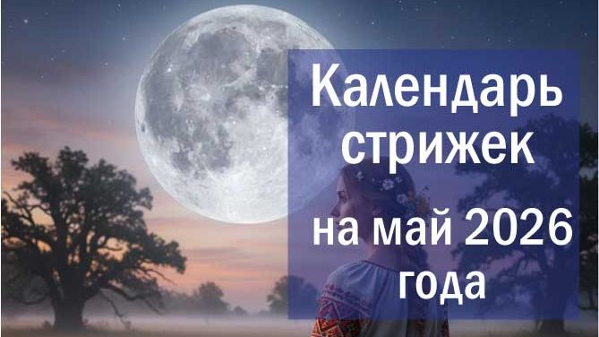 Лунный календарь стрижки волос на май 2026 года
