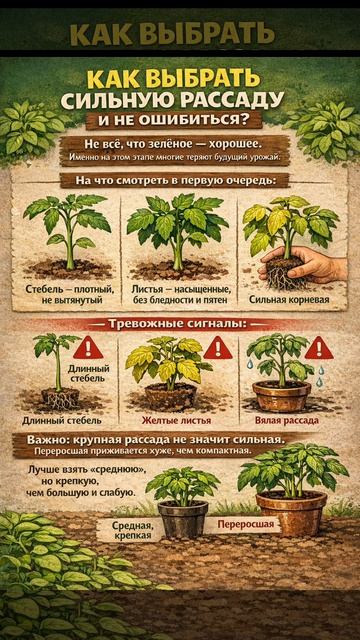 Как выбрать СИЛЬНУЮ РАССАДУ И НЕ ОШИБИТЬСЯ?