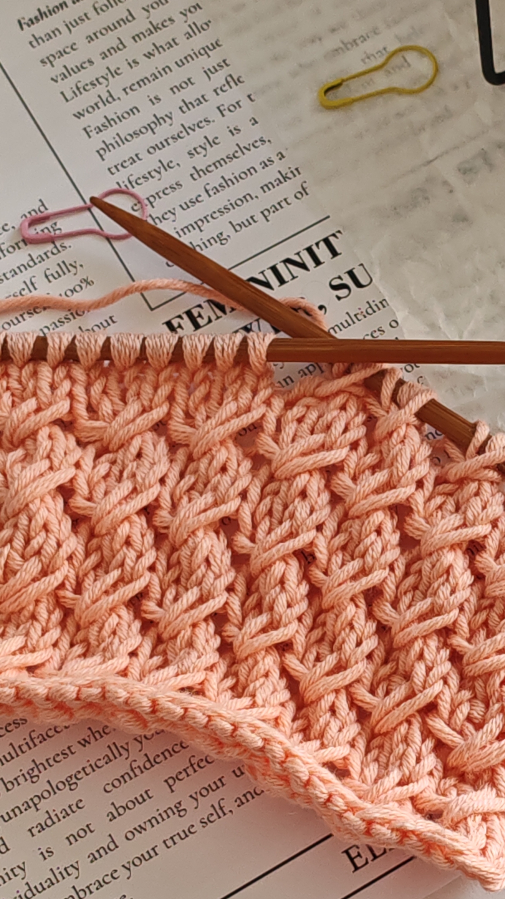 Узор спицами