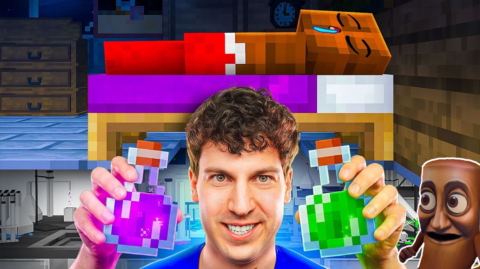 САХУР СМОТРИТ - Я ПОСТРОИЛ СЕКРЕТНУЮ ЛАБОРАТОРИЮ У ДРУГА! 😱 МАЙНКРАФТ