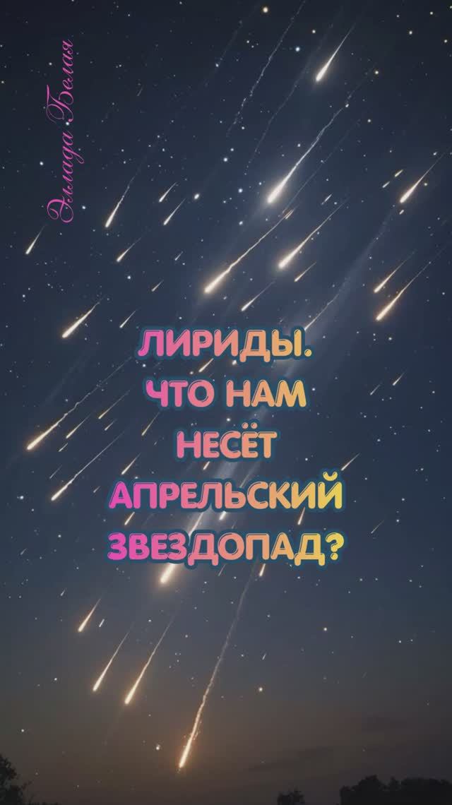 ЧТО НАМ НЕСЁТ АПРЕЛЬСКИЙ ЗВЕЗДОПАД? ЛИРИДЫ.