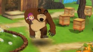 Маша и Медведь. Маша делает уборку в сарае у Медведя. Для детей. ч  22