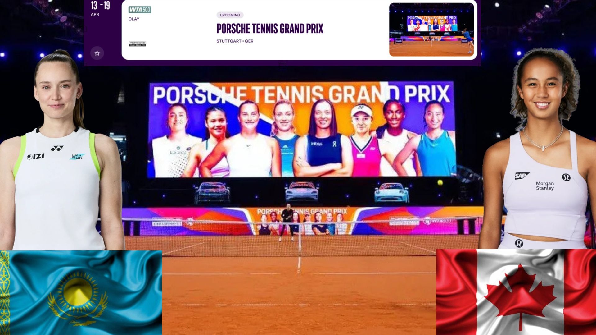 20:00 1 Елена Рыбакина - Лейла Фернандес