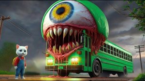 ОМАГАД 😱 Школьный автобус котёнка превращается в монстр-бас 🚌🐱 после атаки НЛО!