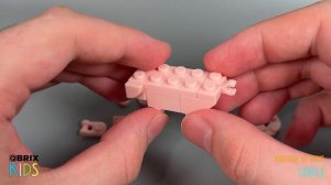 Собираем свинью из конструктора QBRIX KIDS - детские конструкторы с видеоинструкцией