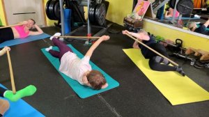 ЛФК/пилатес с гимнастической палкой