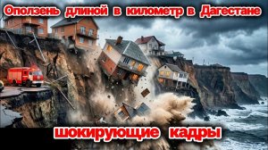 Оползень длиной в километр сошел в Дагестане. Республика буквально в руинах. Последние кадры