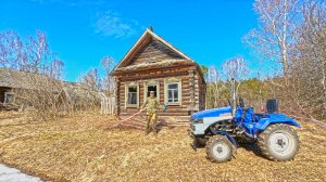 Работы на земле начались! Оживление минитрактора после зимы. Простая деревенская жизнь