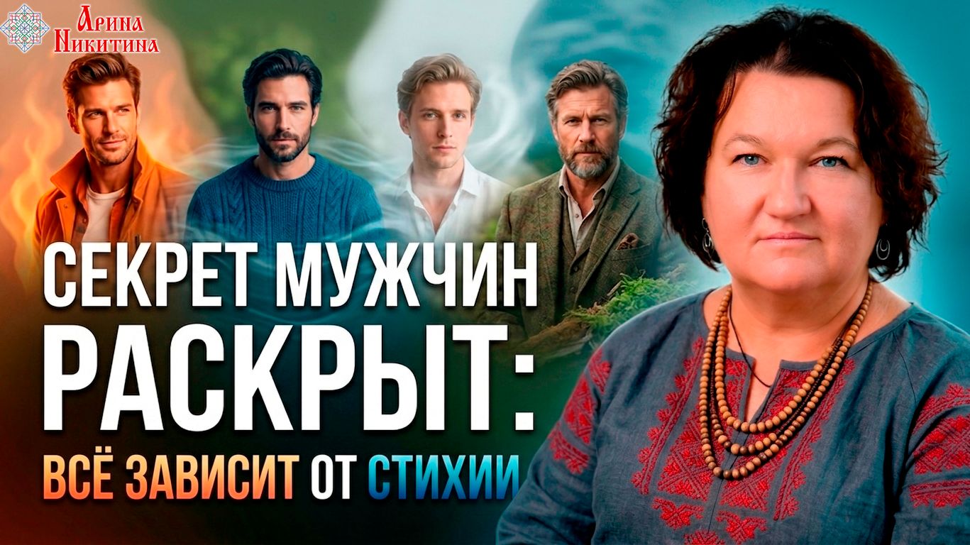 Секрет мужчин раскрыт: всё зависит от стихии  Арина Никитина