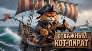 Музыкальный мультфильм для детей | Отважный кот пират 🚢 🐱