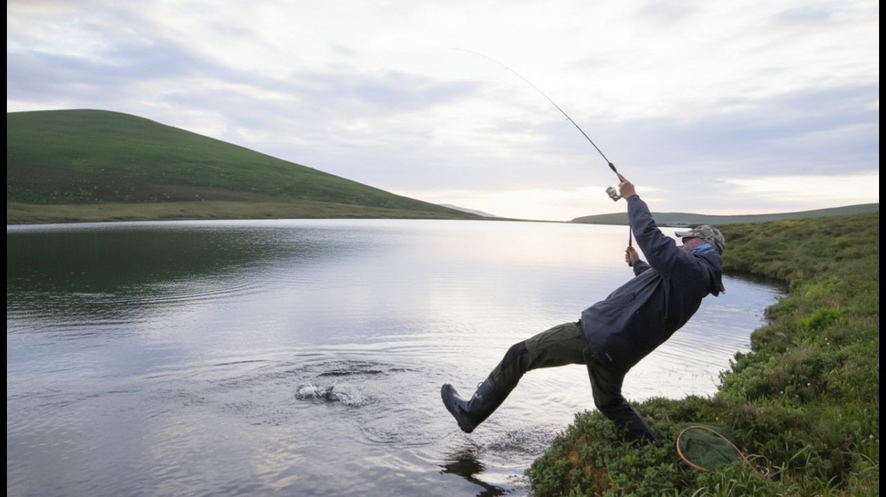 Одиночный кемпинг на лоне дикой природы у озера Маунтин / Ловля форели и приготовление еды на костре