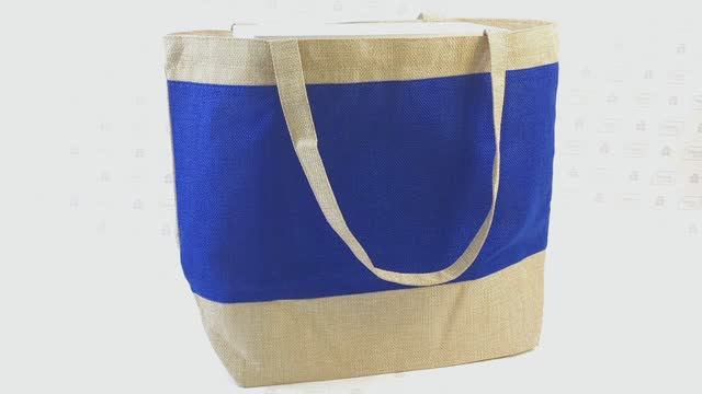 Сумка RUSTIC натуральная с синим