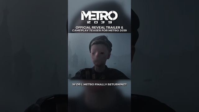 METRO 2039  официальный трейлер