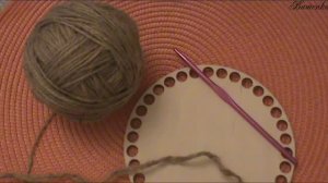 Вязание из джута корзинки крючком