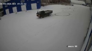 Дрифт на УАЗике по весеннему снегу