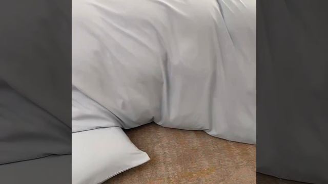 Комплект постельного белья Однотонный Сатин Небесная прохлада