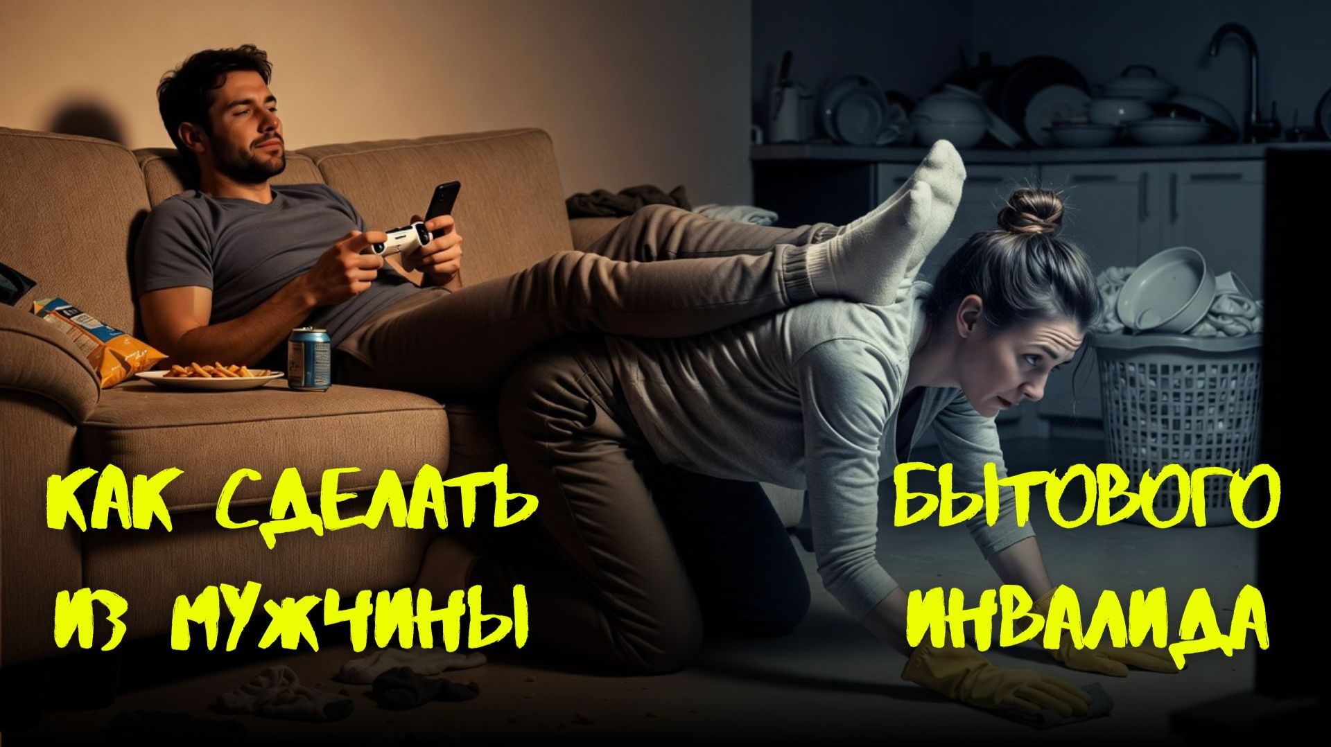 Бытовой инвалид: как мужчина теряет жену, секс, уважение. Она не разлюбила, а устала быть тебе мамой