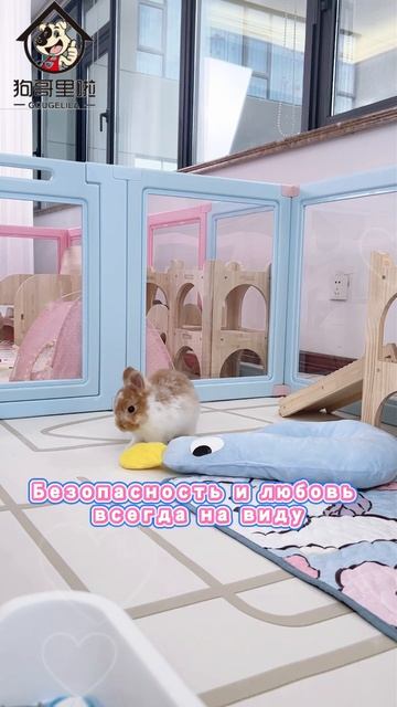 🏡✨ Комната с панорамным видом для вашего кролика!