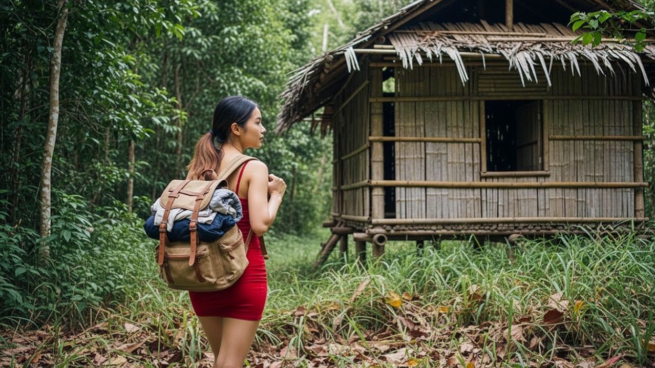 Она уезжает из города, чтобы восстановить заброшенное лесное убежище и пережить ночь.