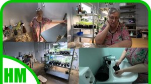 17 апреля.  Делаю уборку в рассадной. Веду беседы на разные интересные темы.