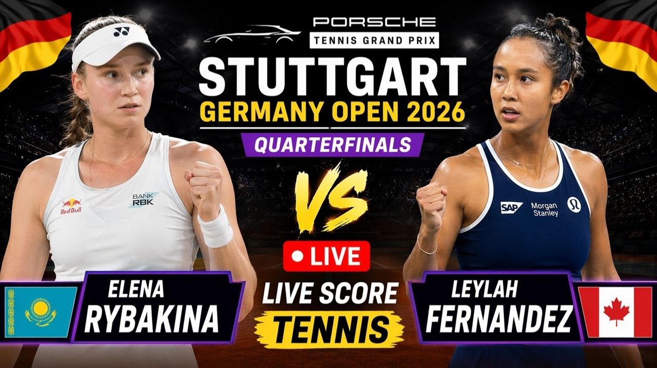 Рыбакина Е — Фернандес Л Теннис. WTA. Штутгарт. Грунт Прямая трансляция