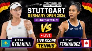 Рыбакина Е — Фернандес Л Теннис. WTA. Штутгарт. Грунт Прямая трансляция