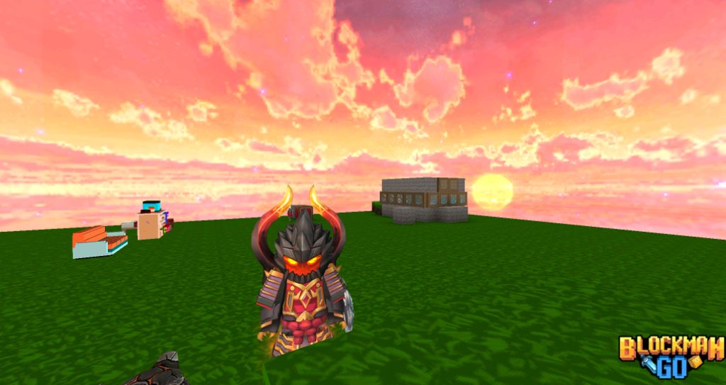 играю на bed wars в sky block