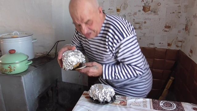 Тыква запечённая с оленьим мясом в печке