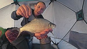 Зимняя рыбалка на озере Еравное.