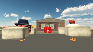 Поросёнок Melvin VS Петушок Rudy