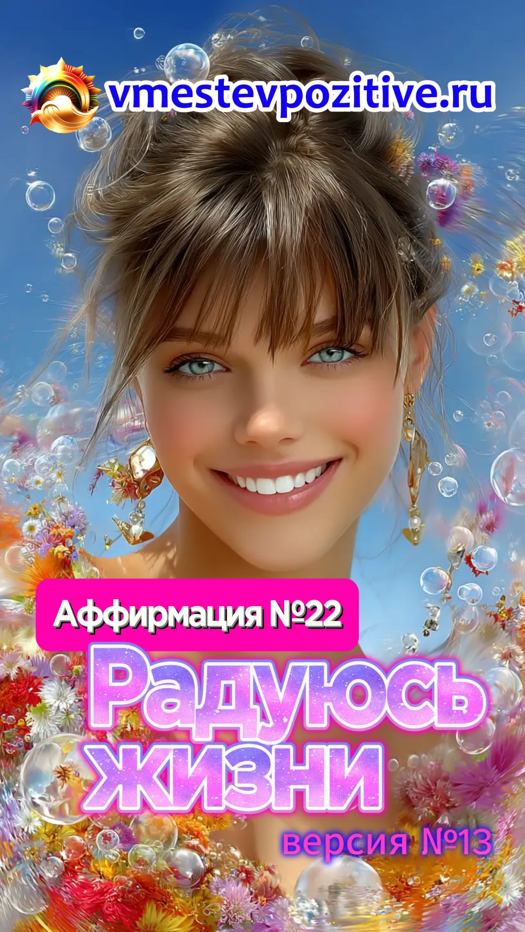 Affirmation. Female. №22. Радуюсь жизни (v13)