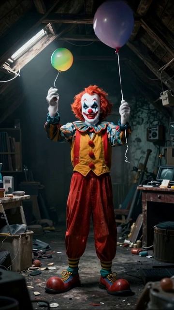 Секреты клоуна: загадочное прошлое #клоун #страшное #антураж