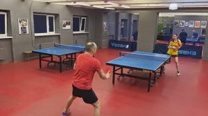 Монаенкова В. (537) - Корсовский В. (537) 1404 настольный теннис турнир Лиги TTSPORT Санкт-Петербург