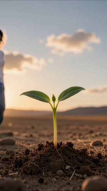 Росток надежды: начало новой жизни #природа #экология #рост