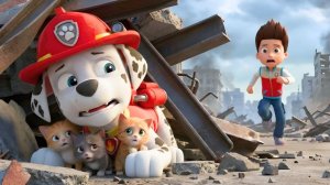 Боже мой... Маршалл спасает котят! Что случилось? Ты в порядке, Маршалл, Щенячий патруль