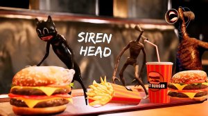 📢 СИРЕНОГОЛОВЫЙ 📢 - В МИРЕ БЕЗУМИЯ. SIREN HEAD vs CARTOON CAT.