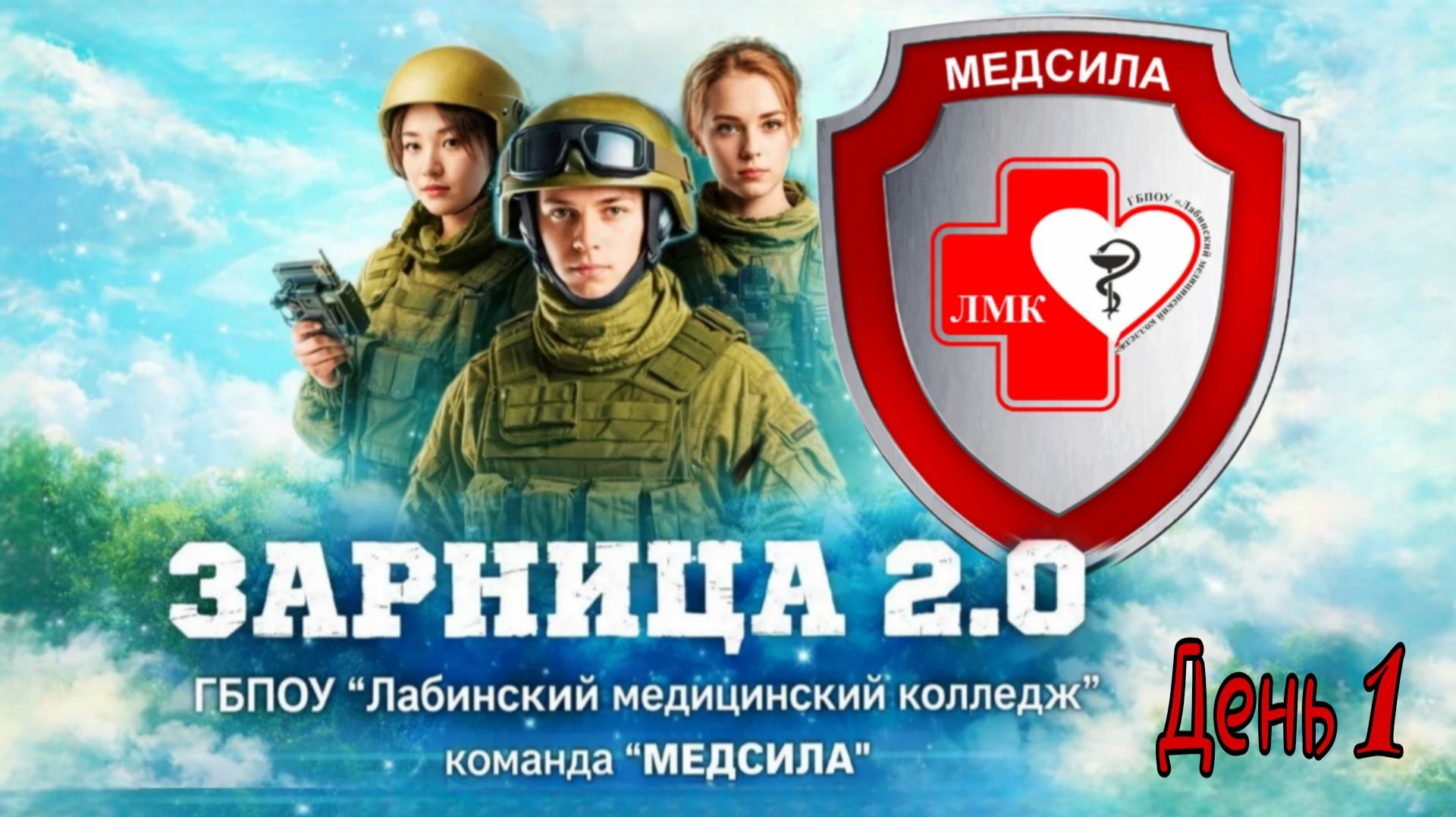 Зарница 2.0 Лабинский медицинский колледж ДЕНЬ 1