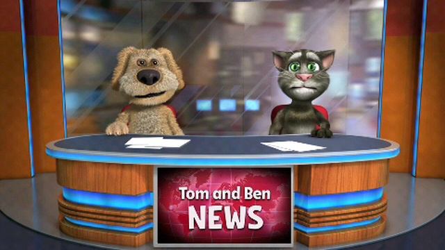 Бен говорит мяу-мяу Том говорит гав гав гав гав