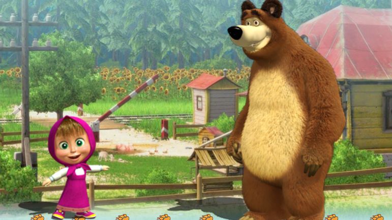 Маша и Медведь. Маша в гостях у Медведя. Для детей.  ч  21