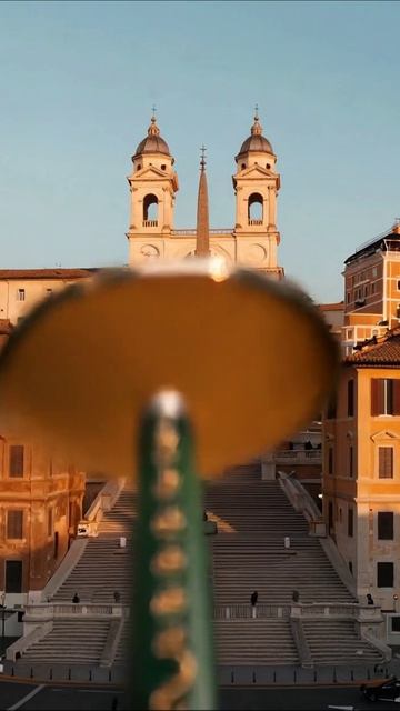 Вечерняя красота Испанской лестницы Рим Путешествия Архитектура