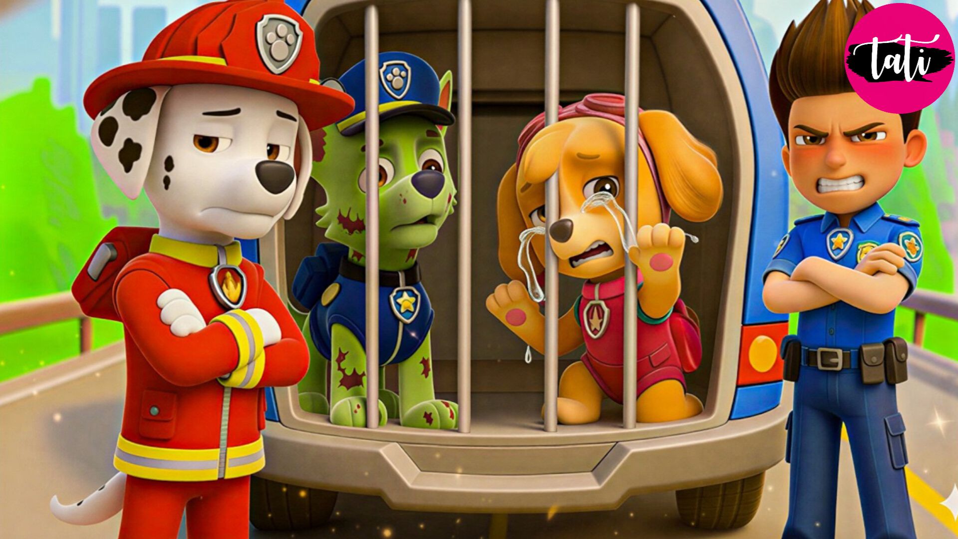 Щенячий патруль и Маршалл. Залипательное видео. Мультфильм для детей и малышей. Анимация 416